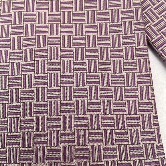 Brooks Brothers‎ Ties For Mens Wide Violet Gray Geometric Wide Golden Fleece USA - Picture 5 of 8